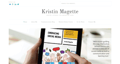 Desktop Screenshot of kristinmagette.com