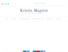 Tablet Screenshot of kristinmagette.com